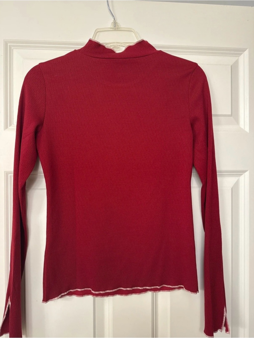 Burgundy long sleeve Blouse